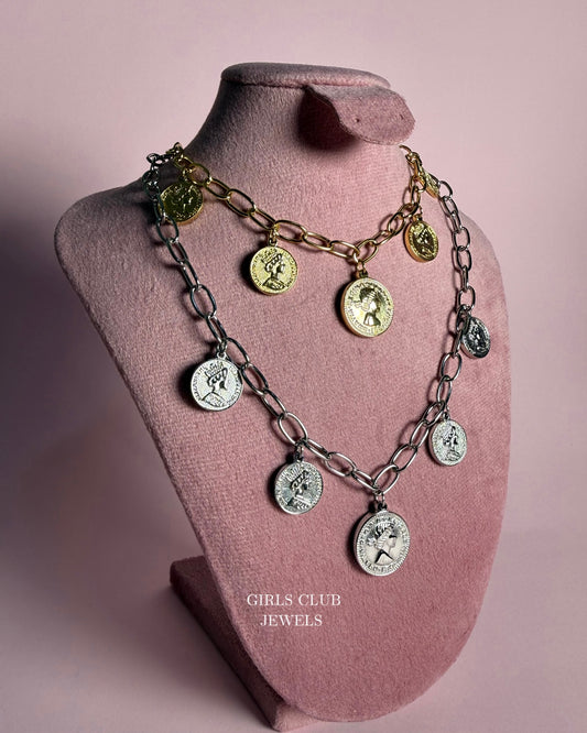 Currency Necklace Gold