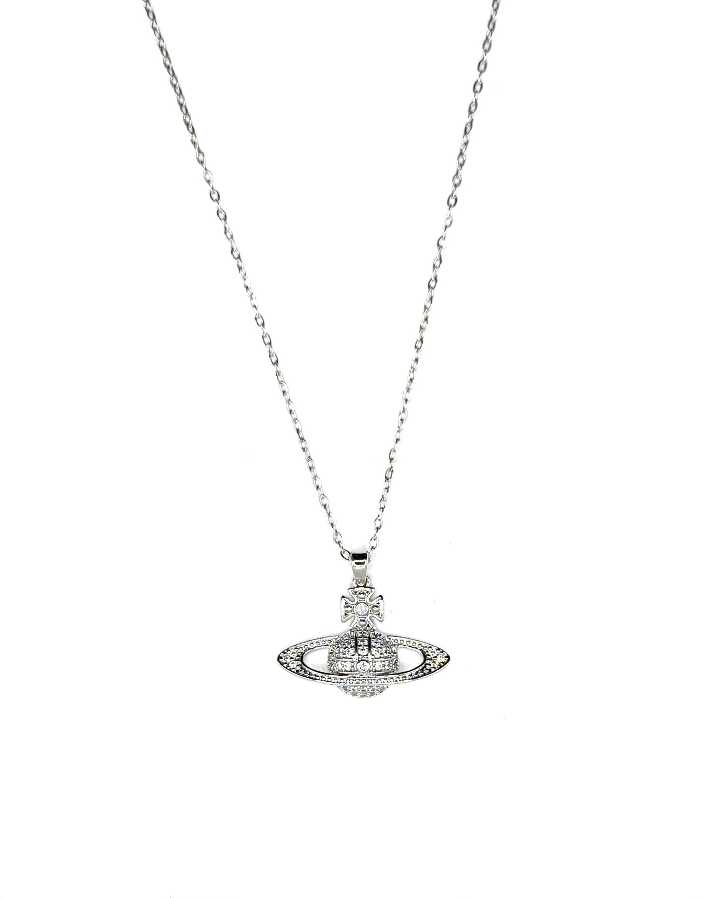 Planet Necklace Silver