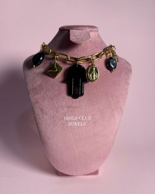 Fatema Black Necklace