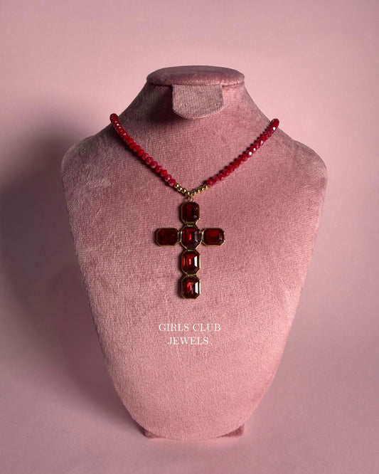 Red Creu Necklace