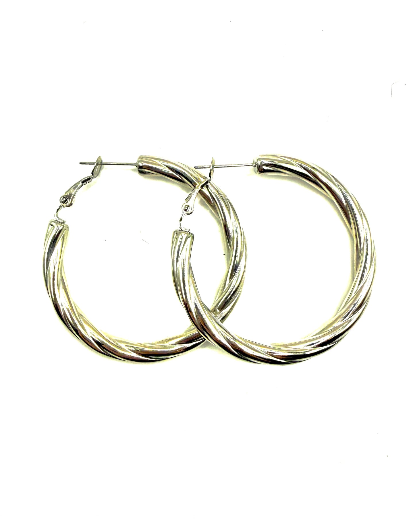 Line Earrings Silver