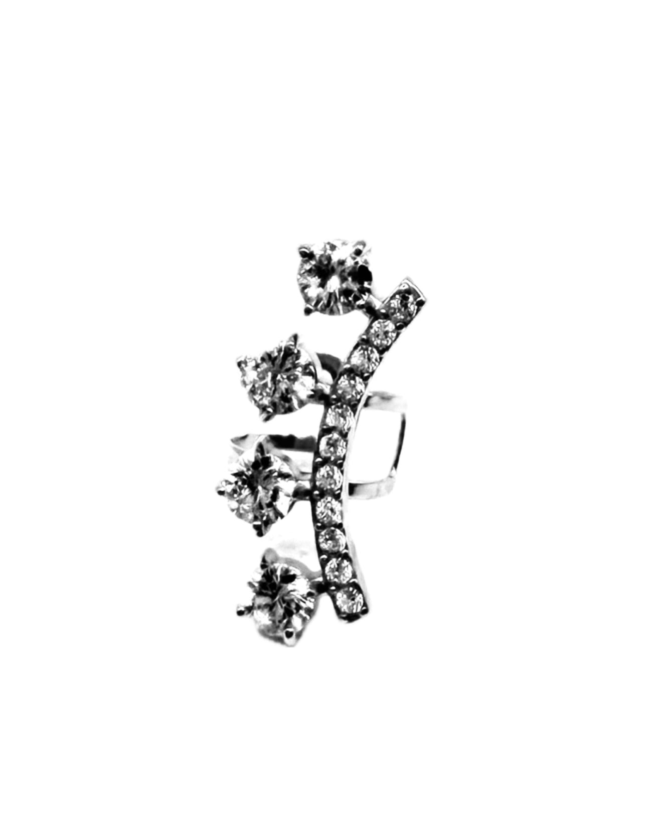Jade Earcuff Silver
