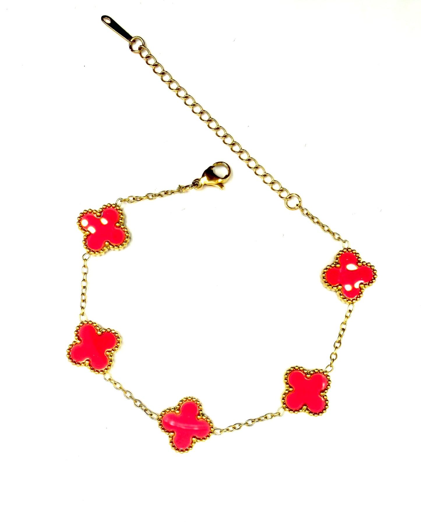 Suerte Pink Bracelet Gold