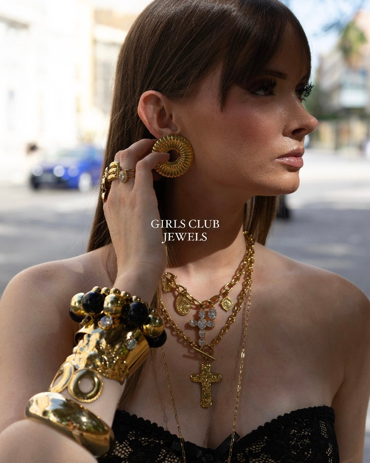 Circ Earrings Gold