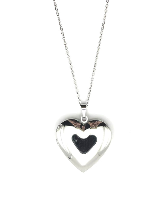 with all my heart necklace silver