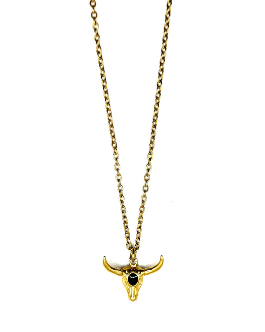 Buffalo Necklace Gold