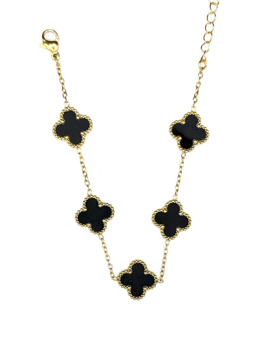 Van Bracelet Negra Oro
