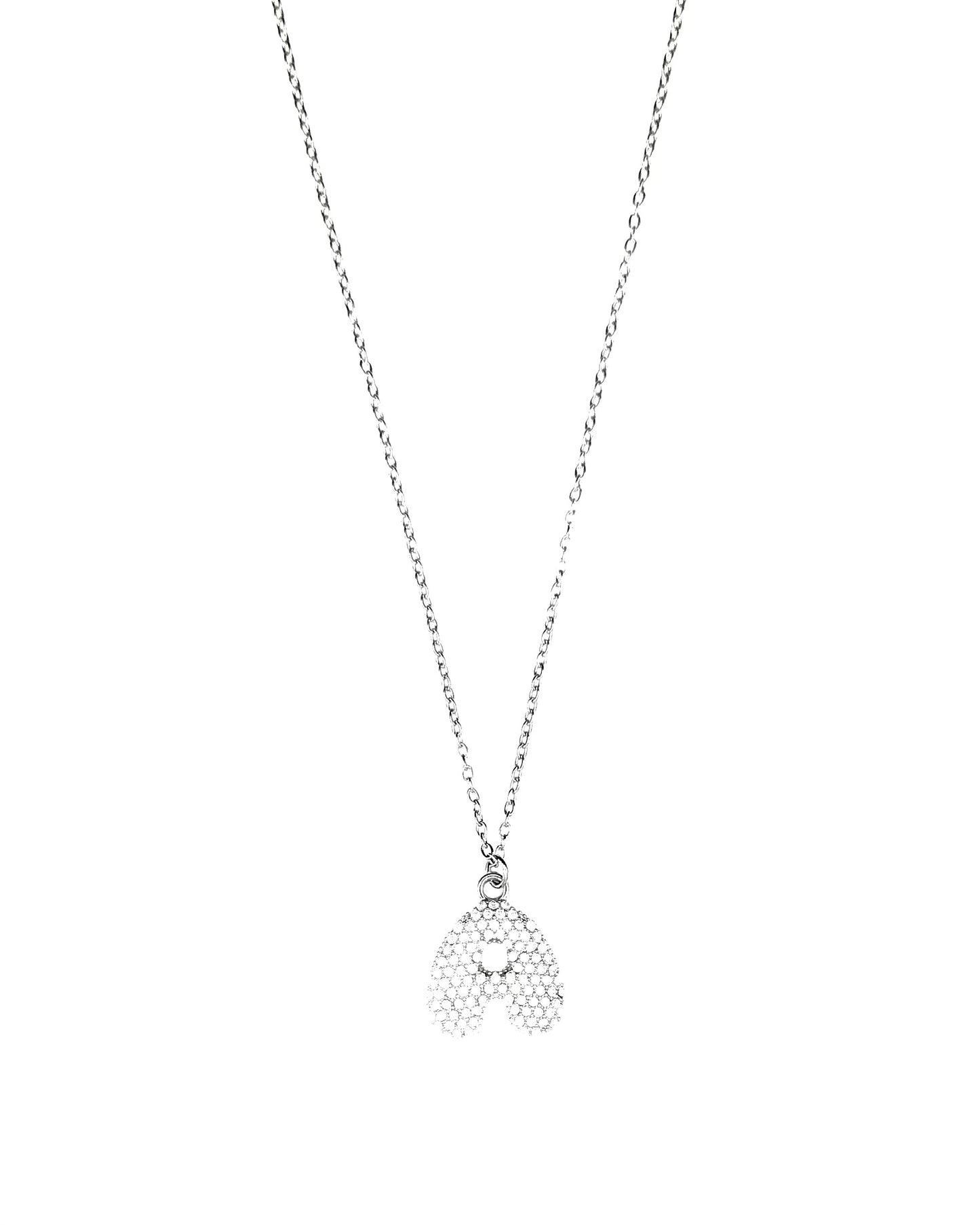 Initial Necklace Silver