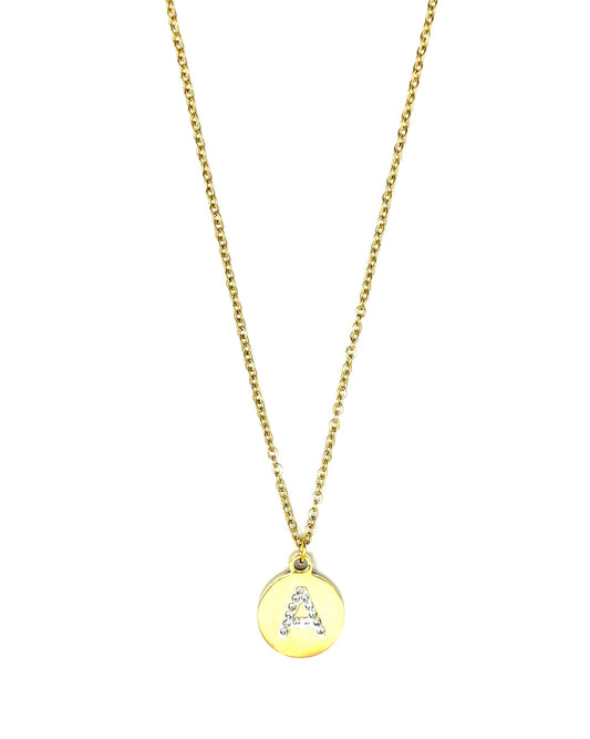 Initial Necklace Gold