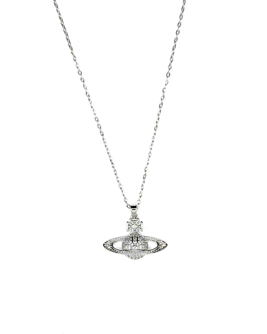 Planet Necklace Silver