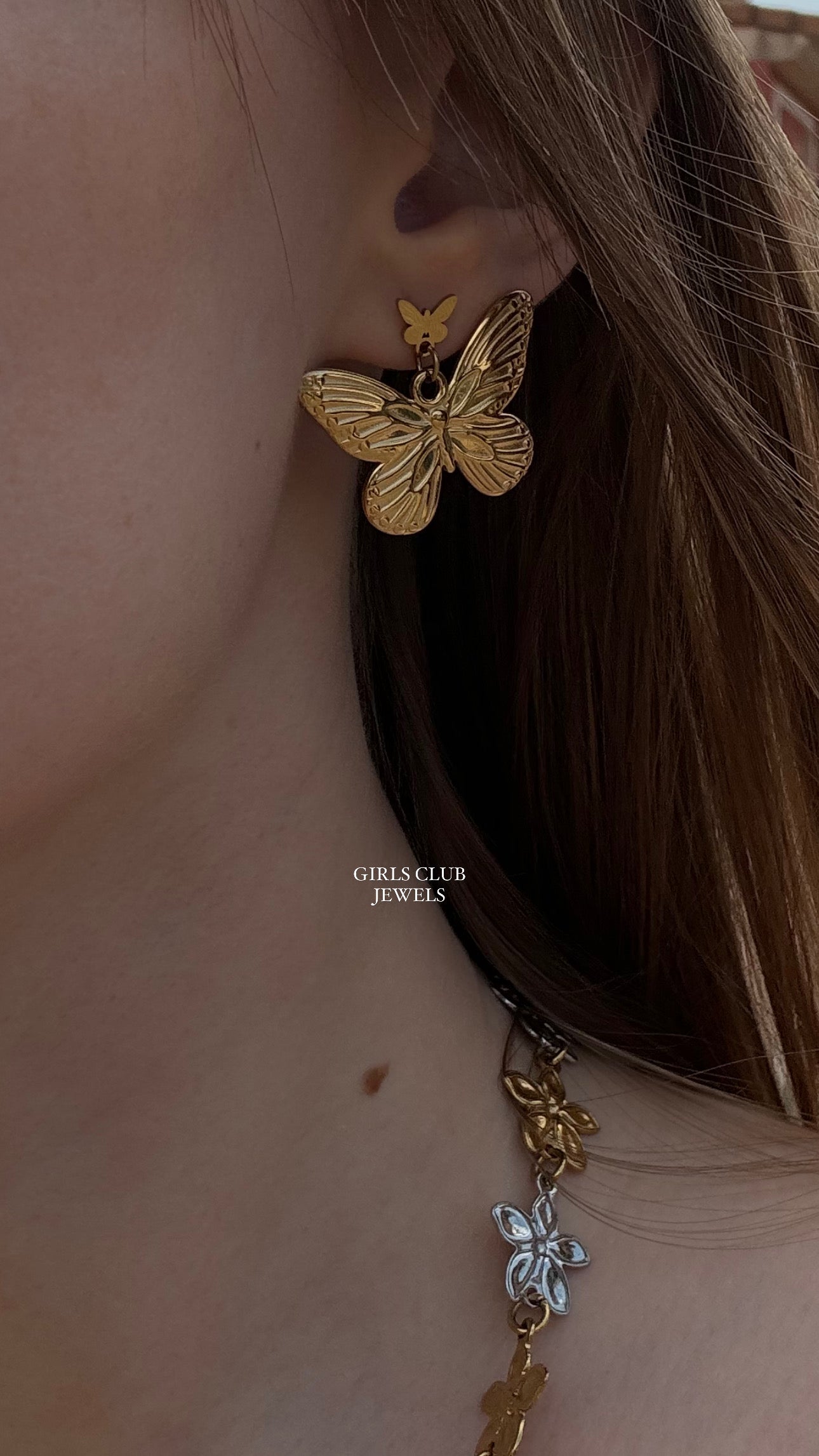 Butterfly Earrings Gold