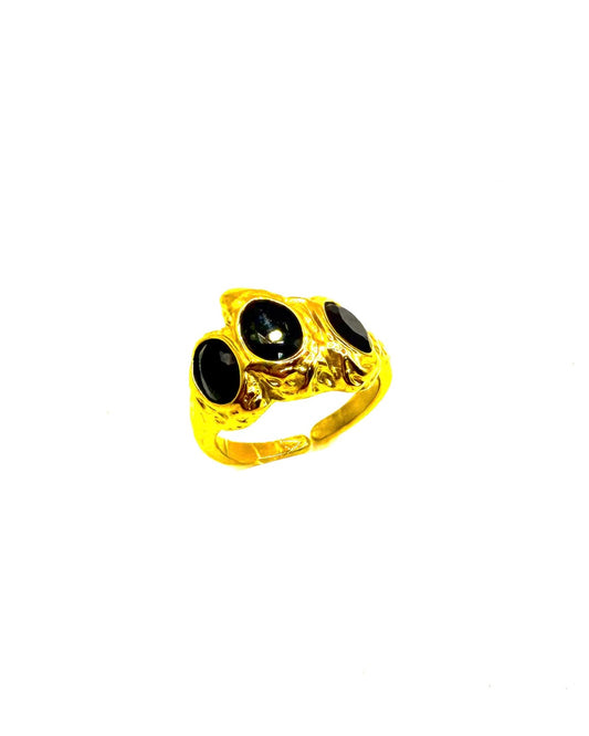 Gem Black Ring