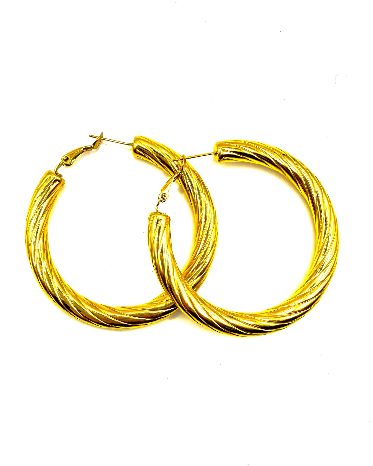 Line Earrings Gold