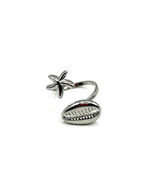 Concha Ring Silver