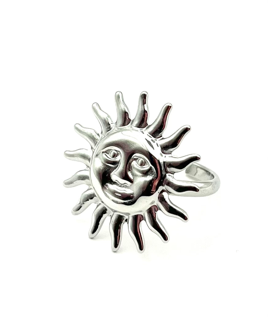 Sol ring silver