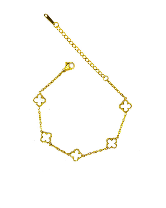 Mini Bombshell Bracelet White