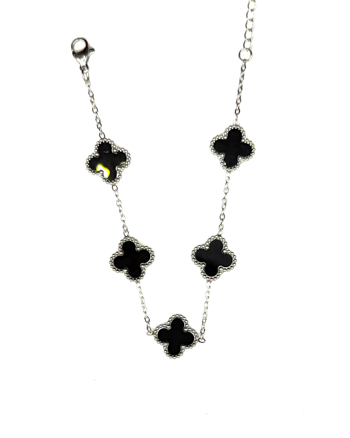 Bombshell Bracelet Black Silver