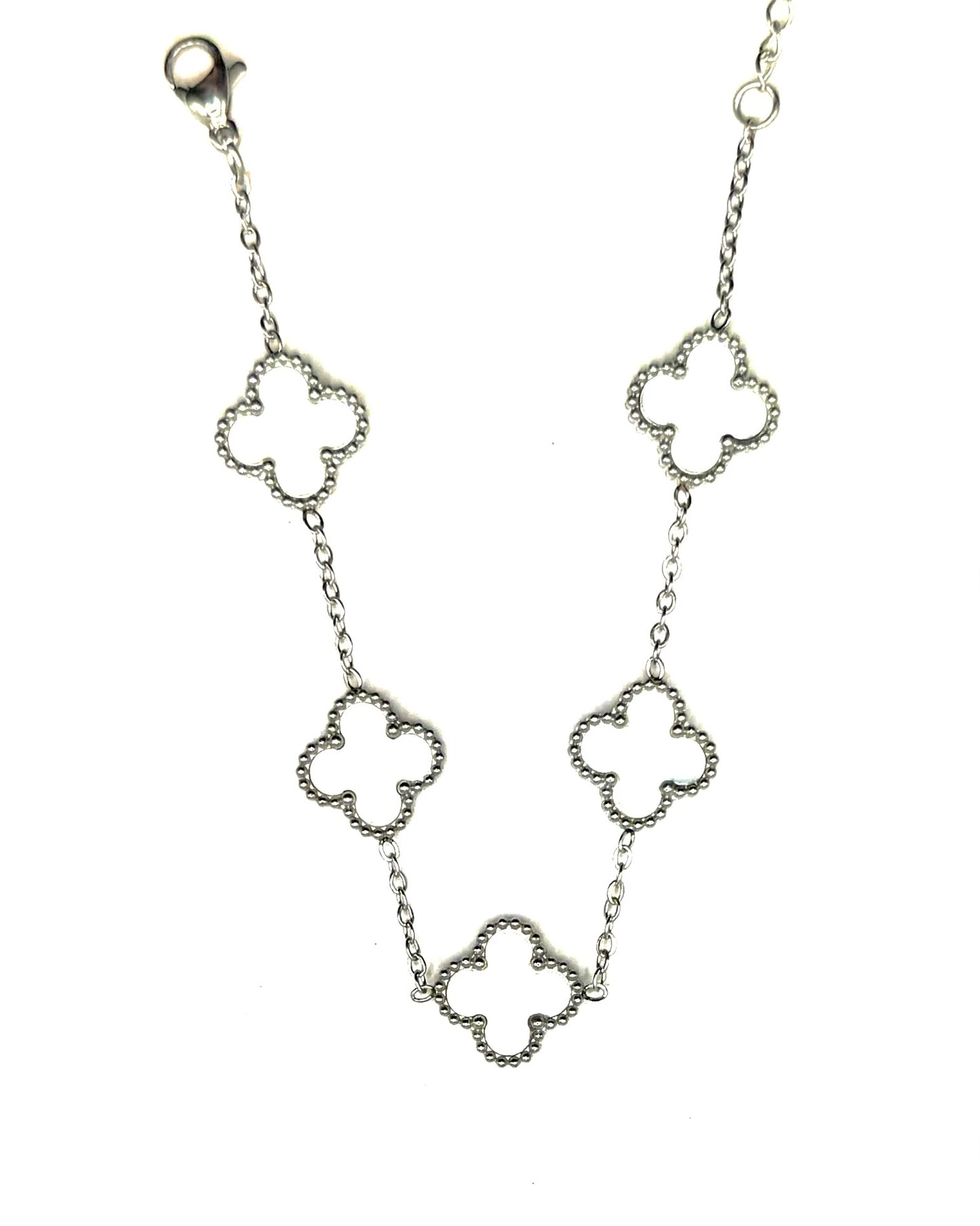 Bombshell Bracelet White Silver