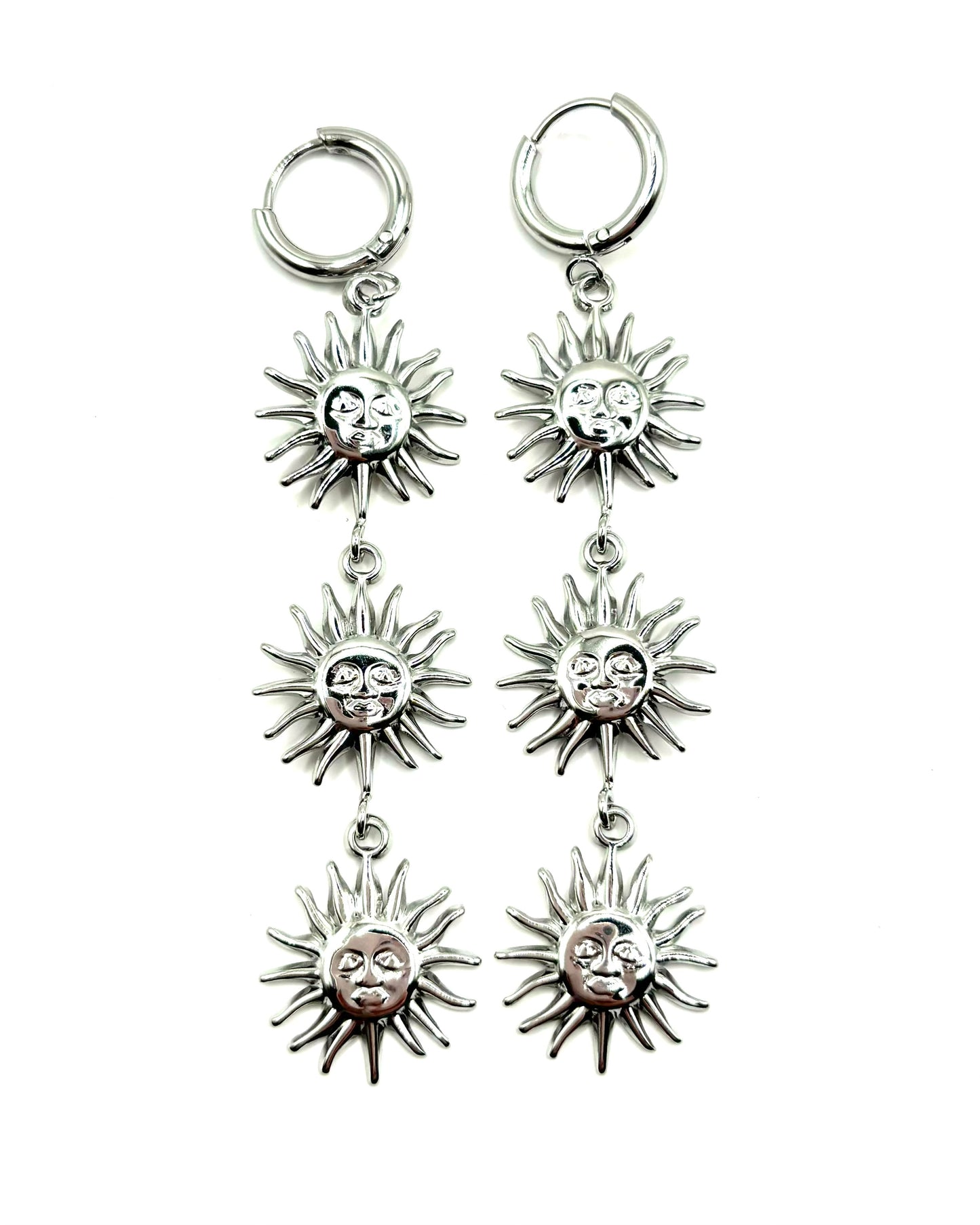 Suns Earrings Silver