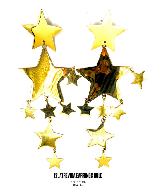 ATREVIDA EARRINGS GOLD