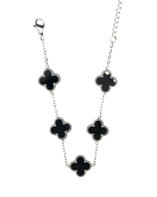 Treb Bracelet Negra Plata