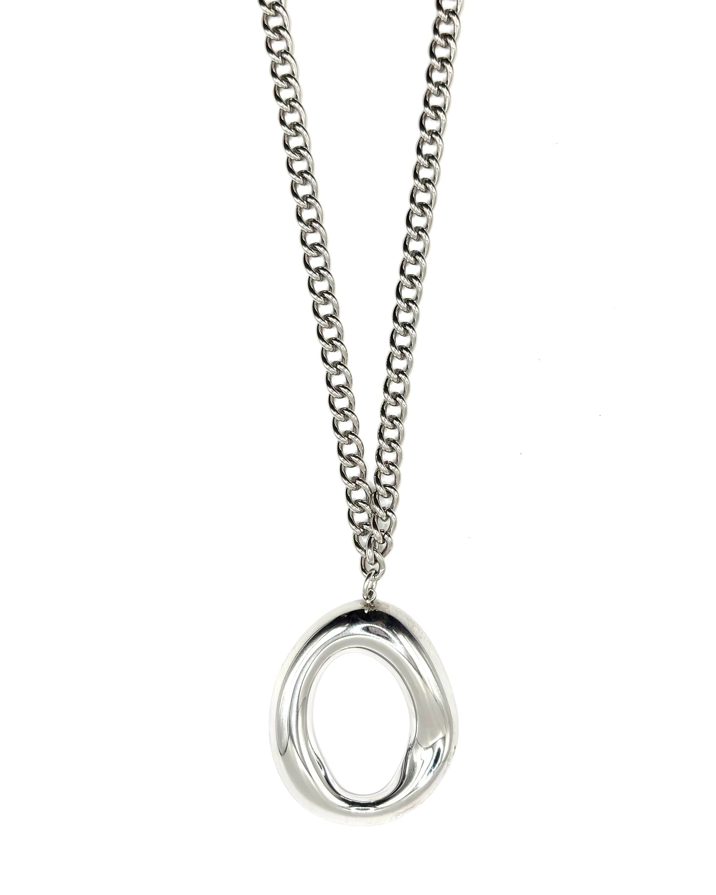 Circle Necklace Silver