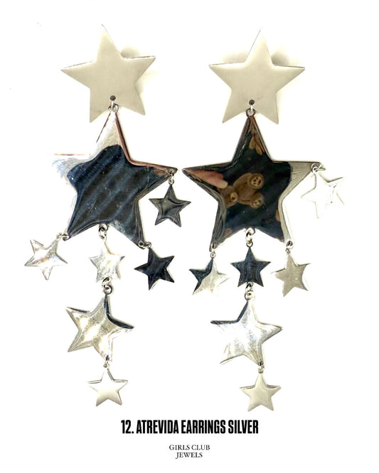 ATREVIDA EARRINGS SILVER