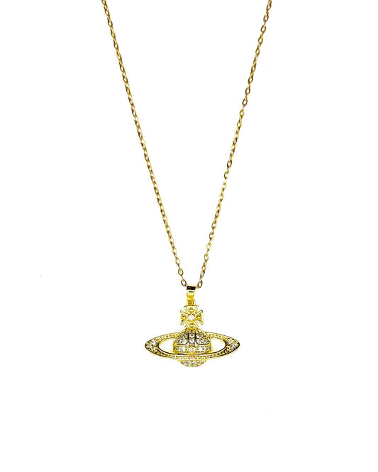 Planet Necklace Gold