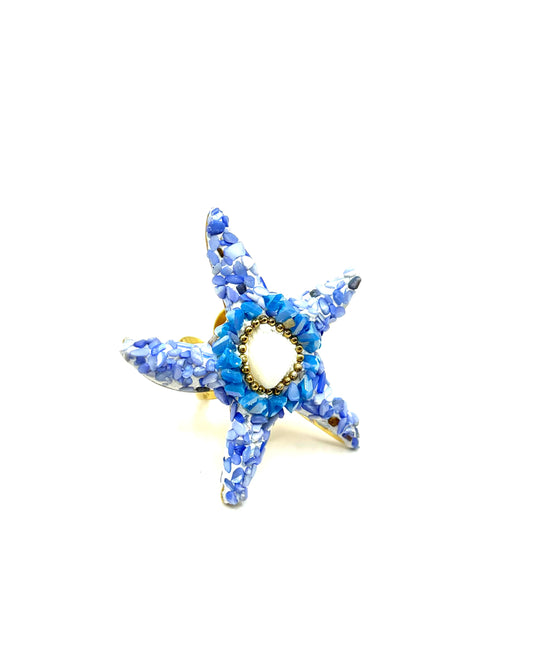 Starfish Ring Azul