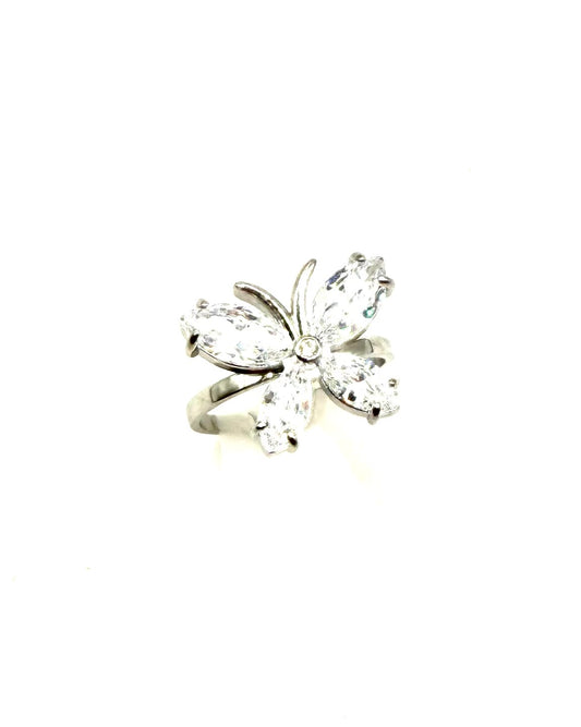Mariposa Ring Plata