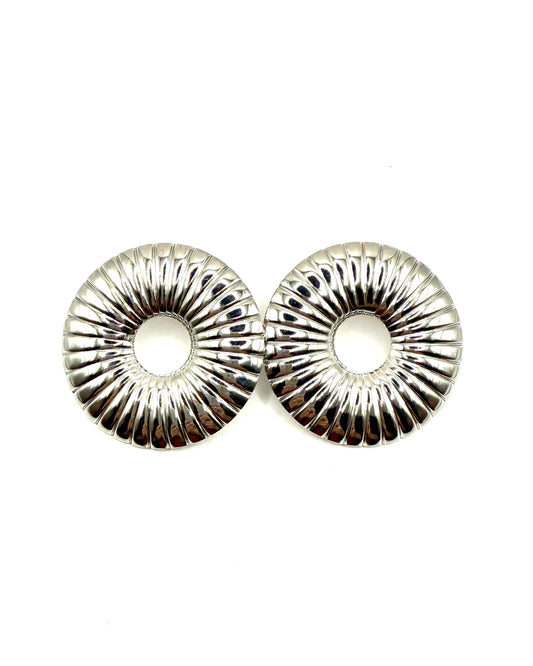 Circ Earrings Silver