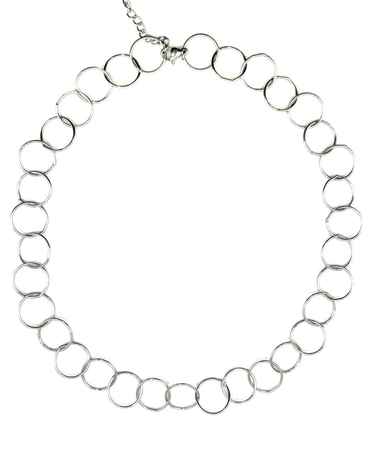 Circle Necklace Silver