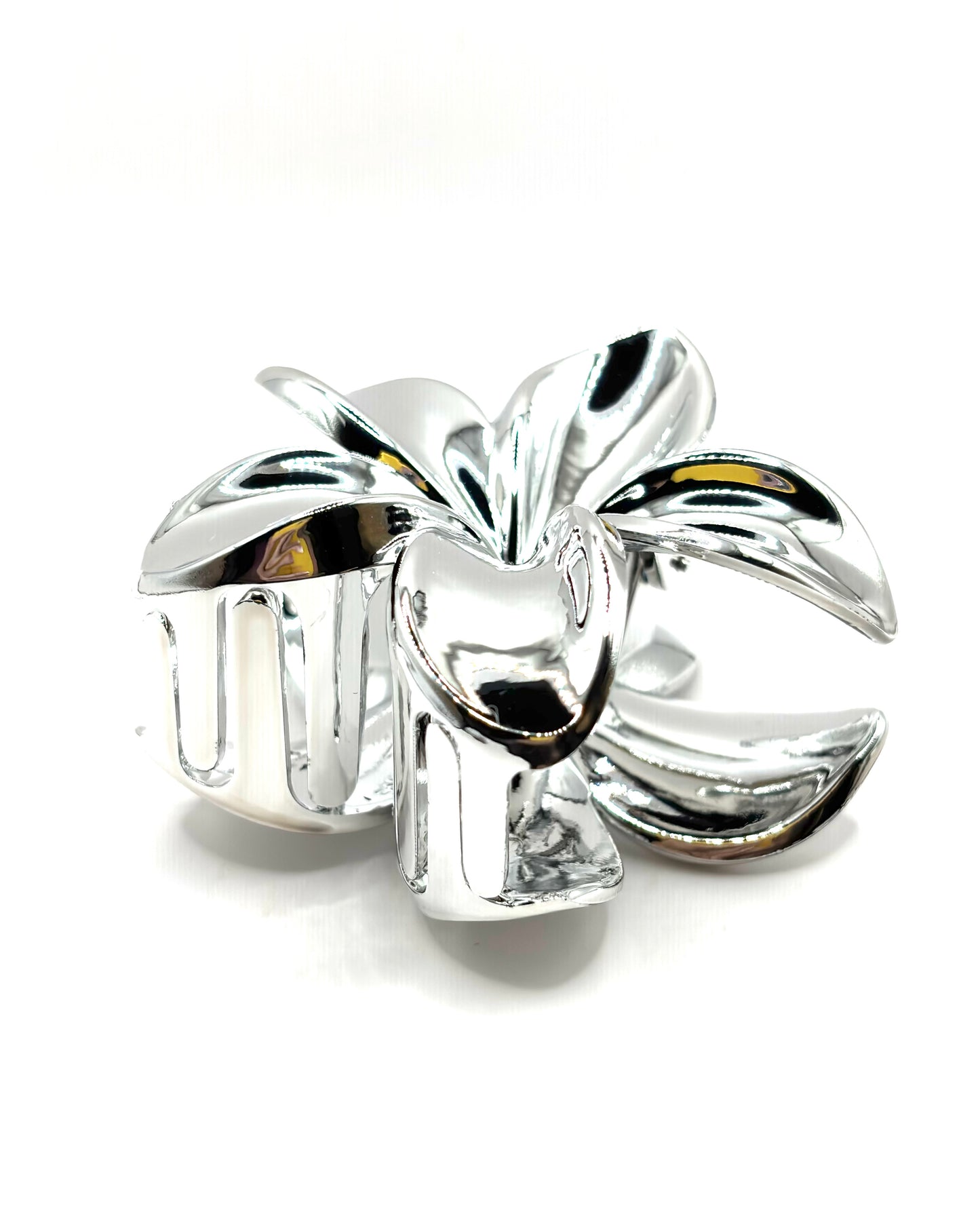 Flower Hair Clip Silver