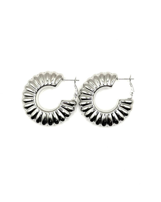 Croque Earrings Silver