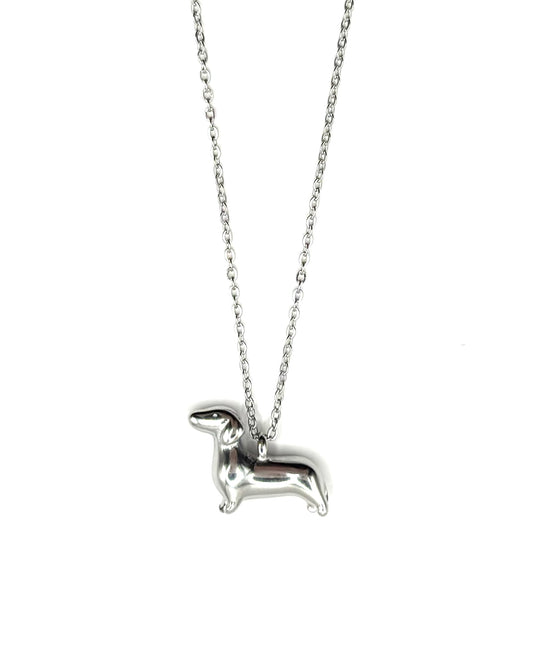 Dog Necklace Silver