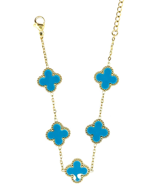 Van Bracelet Azul Dorada