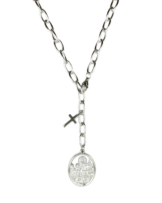 Medalla Necklace Silver