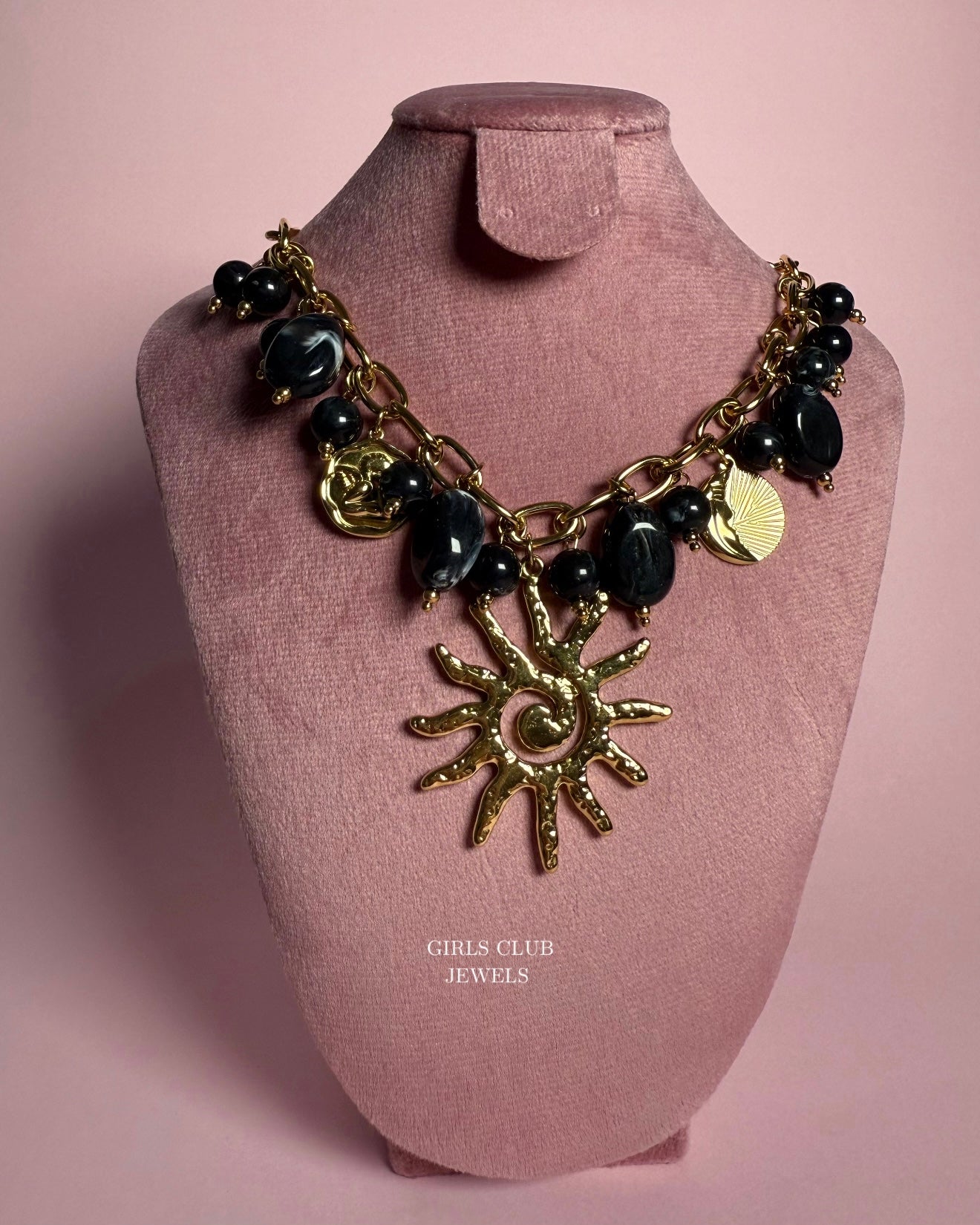 Guardián Black Necklace