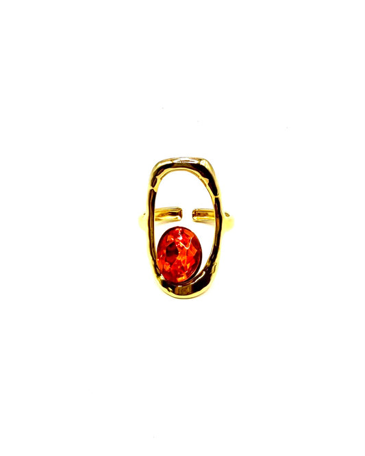 Oval Ring Orange