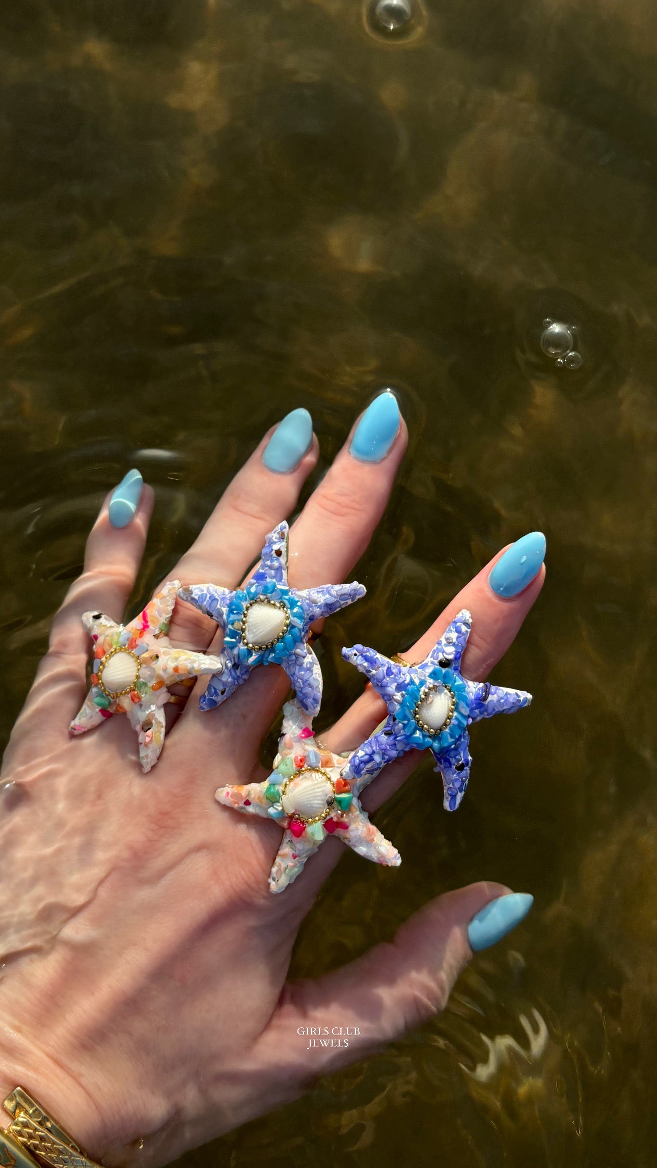 Starfish Ring Azul