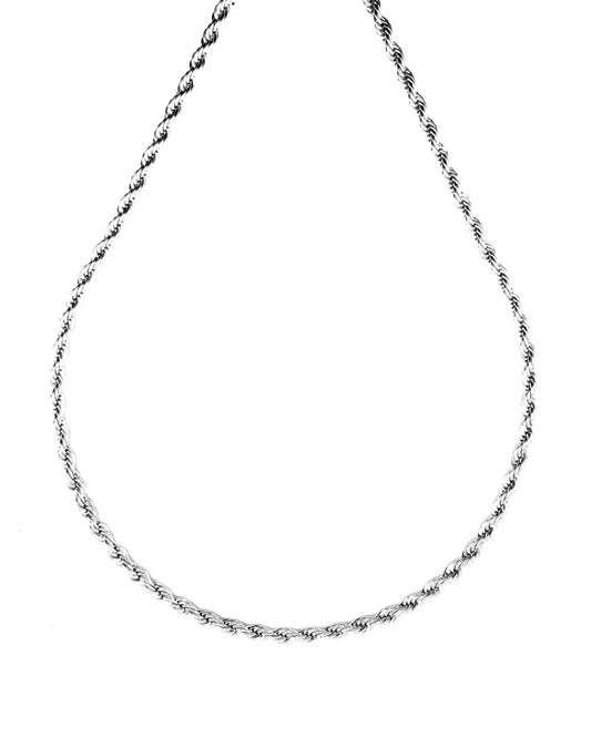Cord Necklace Silver