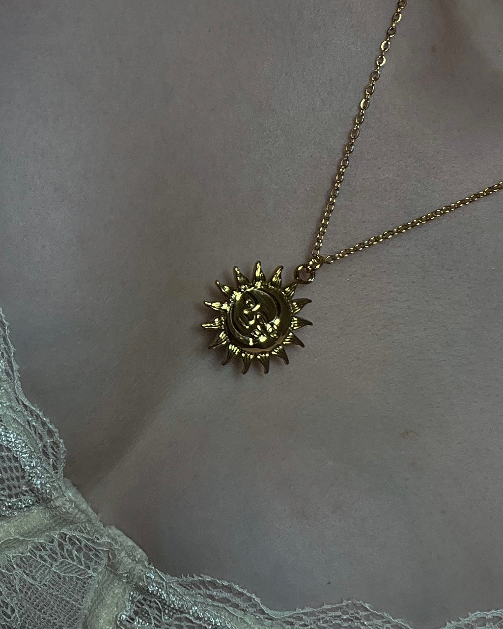 day vs night necklace gold